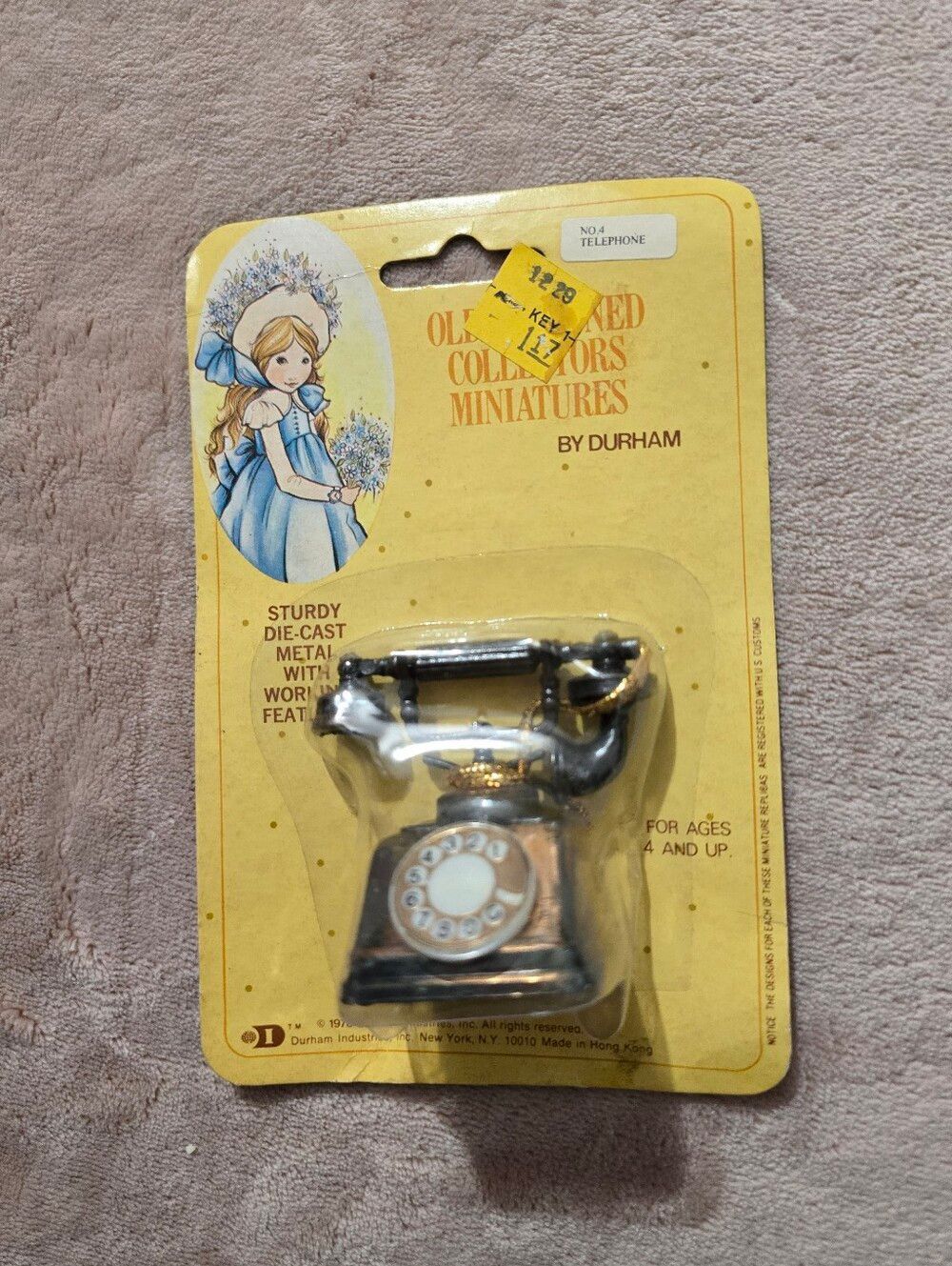 Vintage Hollie Hobbie Durham Old Fashioned Collectors Miniatures No. 4 Telephone